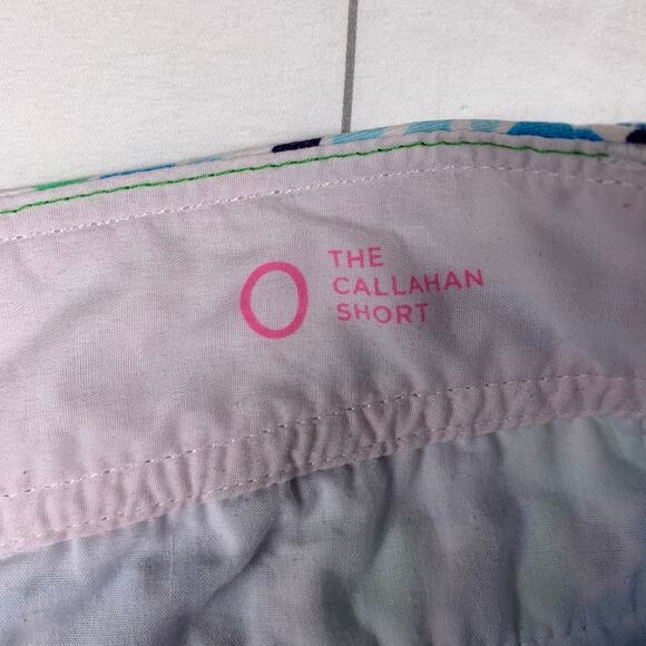 Lilly Pulitzer Shorts Womens 0 Blue Green Let’s Cha Cha Preppy Sea Monogram - Picture 4 of 12